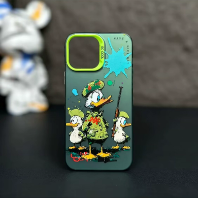 【BUY 4 ONLY PAY FOR 2】So Cool Case for iPhone with Unique Design, Watercolor Animal Hard Back + Soft Frame with Independent Button Protective Case for iPhone -Three ducks