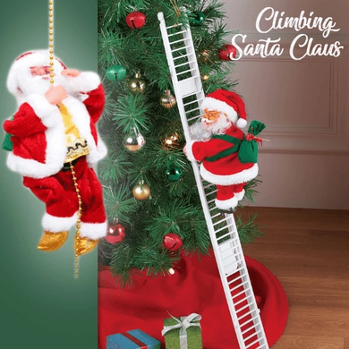 Christmas Climbing Santa Claus