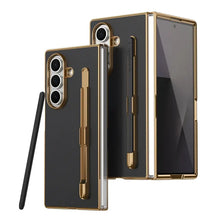 Compatible with Z Fold7/Z Fold6/Z Fold5/Z Fold4 grid pattern with stand touchscreen phone case HNSJK0004