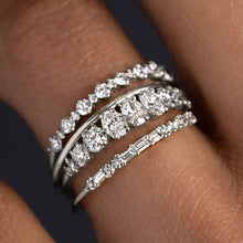 14K Gold Plated Stacking Ring Set for Women Teen Dainty Thumb Stackable Rings Gold Heart CZ Non Tarnish Rings Plain Band Size 7-9 HNJZ0050
