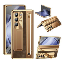 Compatible with  Z Fold7/6/5/4 Phone Case, Built-In Screen Protector, Stand & Stylus Support-