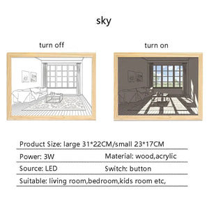 Simple Warmth Wall Lamp INS Style Murals Night Lights