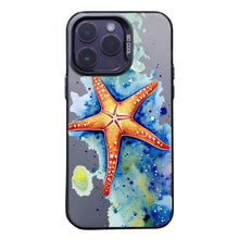 【BUY 4 ONLY PAY FOR 2】So Cool Case for iPhone with Unique Design, Watercolor Animal Hard Back + Soft Frame with Independent Button Protective Case for iPhone - Starfish
