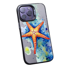 【BUY 4 ONLY PAY FOR 2】So Cool Case for iPhone with Unique Design, Watercolor Animal Hard Back + Soft Frame with Independent Button Protective Case for iPhone - Starfish