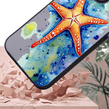 【BUY 4 ONLY PAY FOR 2】So Cool Case for iPhone with Unique Design, Watercolor Animal Hard Back + Soft Frame with Independent Button Protective Case for iPhone - Starfish