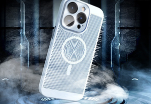 Full Camera Protection Heat Dissipation Steel Mesh Magnetic Attraction Case Cover for iPhone