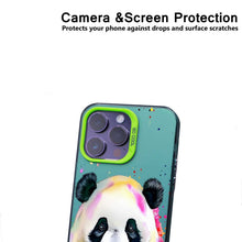 【BUY 4 ONLY PAY FOR 2】So Cool Case for iPhone with Unique Design, Watercolor Animal Hard Back + Soft Frame with Independent Button Protective Case for iPhone - Panda
