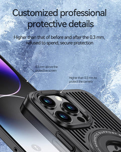 Magnetic Heat Dissipation Case with Invisible Kickstand for iPhone