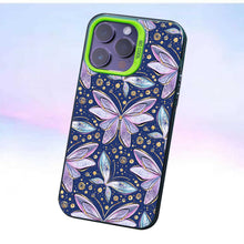 【BUY 4 ONLY PAY FOR 2】So Cool Case for iPhone with Unique Design, watercolor painting + Soft Frame with Independent Button Protective Case for iPhone -Butterfly Gold Glitter