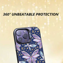 【BUY 4 ONLY PAY FOR 2】So Cool Case for iPhone with Unique Design, watercolor painting + Soft Frame with Independent Button Protective Case for iPhone -Butterfly Gold Glitter