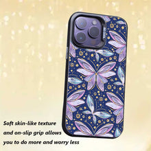 【BUY 4 ONLY PAY FOR 2】So Cool Case for iPhone with Unique Design, watercolor painting + Soft Frame with Independent Button Protective Case for iPhone -Butterfly Gold Glitter