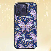 【BUY 4 ONLY PAY FOR 2】So Cool Case for iPhone with Unique Design, watercolor painting + Soft Frame with Independent Button Protective Case for iPhone -Butterfly Gold Glitter