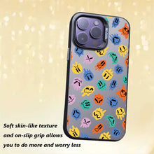 【BUY 4 ONLY PAY FOR 2】So Cool Case for iPhone with Unique Design, watercolor painting + Soft Frame with Independent Button Protective Case for iPhone -Colorful Smile Face Drip Quirky