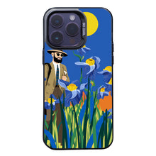 【BUY 4 ONLY PAY FOR 2】So Cool Case for iPhone with Unique Design, starry night Hard Back + Soft Frame with Independent Button Protective Case for iPhone -cartoon cowboy men in the field blue irises