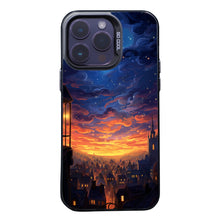 【BUY 4 ONLY PAY FOR 2】So Cool Case for iPhone with Unique Design, starry night Hard Back + Soft Frame with Independent Button Protective Case for iPhone -cartoon night sky glowing lights