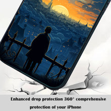 【BUY 4 ONLY PAY FOR 2】So Cool Case for iPhone with Unique Design, starry night Hard Back + Soft Frame with Independent Button Protective Case for iPhone -cartoon night sky moon glowing lights