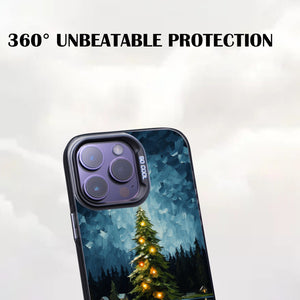 【BUY 4 ONLY PAY FOR 2】So Cool Case for iPhone with Unique Design, starry night Hard Back + Soft Frame with Independent Button Protective Case for iPhone -christmas tree Lake impressionist streetscape nightscape