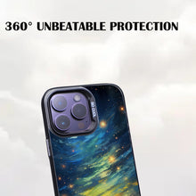 【BUY 4 ONLY PAY FOR 2】So Cool Case for iPhone with Unique Design, starry night Hard Back + Soft Frame with Independent Button Protective Case for iPhone -father and son looking at the sky impressionist colorful animation comic art