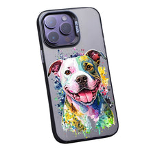 【BUY 4 ONLY PAY FOR 2】So Cool Case for iPhone with Unique Design, Watercolor Animal Hard Back + Soft Frame with Independent Button Protective Case for iPhone - Dog