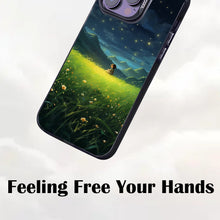 【BUY 4 ONLY PAY FOR 2】So Cool Case for iPhone with Unique Design, starry night Hard Back + Soft Frame with Independent Button Protective Case for iPhone -glowing stars kid in the grass