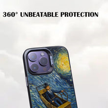 【BUY 4 ONLY PAY FOR 2】So Cool Case for iPhone with Unique Design, starry night Hard Back + Soft Frame with Independent Button Protective Case for iPhone -man flying in a plane in the starry sky