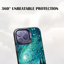 【BUY 4 ONLY PAY FOR 2】So Cool Case for iPhone with Unique Design, starry night Hard Back + Soft Frame with Independent Button Protective Case for iPhone -man in starry night3