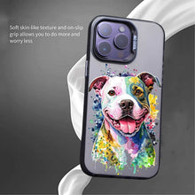 【BUY 4 ONLY PAY FOR 2】So Cool Case for iPhone with Unique Design, Watercolor Animal Hard Back + Soft Frame with Independent Button Protective Case for iPhone - Dog