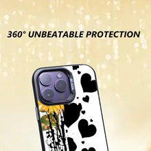 【BUY 4 ONLY PAY FOR 2】So Cool Case for iPhone with Unique Design, Hard Back + Soft Frame with Independent Button Protective Case for iPhone - a cow with black spots