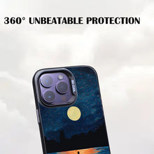 【BUY 4 ONLY PAY FOR 2】So Cool Case for iPhone with Unique Design, starry night Hard Back + Soft Frame with Independent Button Protective Case for iPhone -boat under the moon impressionist