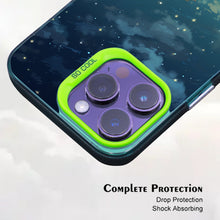 【BUY 4 ONLY PAY FOR 2】So Cool Case for iPhone with Unique Design, starry night Hard Back + Soft Frame with Independent Button Protective Case for iPhone -man sitting in the grass with starry night clouds