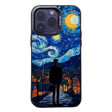 【BUY 4 ONLY PAY FOR 2】So Cool Case for iPhone with Unique Design, starry night Hard Back + Soft Frame with Independent Button Protective Case for iPhone -man standing under starry sky pop culture3