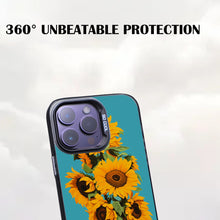 【BUY 4 ONLY PAY FOR 2】So Cool Case for iPhone with Unique Design, starry night Hard Back + Soft Frame with Independent Button Protective Case for iPhone -man with sunflowers pop-art style cowboy