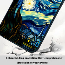 【BUY 4 ONLY PAY FOR 2】So Cool Case for iPhone with Unique Design, starry night Hard Back + Soft Frame with Independent Button Protective Case for iPhone -starry night 3