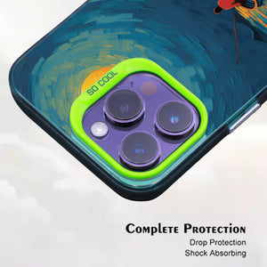 【BUY 4 ONLY PAY FOR 2】So Cool Case for iPhone with Unique Design, starry night Hard Back + Soft Frame with Independent Button Protective Case for iPhone -boat under the moon impressionist2