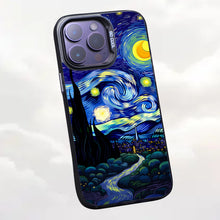 【BUY 4 ONLY PAY FOR 2】So Cool Case for iPhone with Unique Design, starry night Hard Back + Soft Frame with Independent Button Protective Case for iPhone -starry night 4