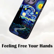 【BUY 4 ONLY PAY FOR 2】So Cool Case for iPhone with Unique Design, starry night Hard Back + Soft Frame with Independent Button Protective Case for iPhone -starry night 4