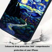 【BUY 4 ONLY PAY FOR 2】So Cool Case for iPhone with Unique Design, starry night Hard Back + Soft Frame with Independent Button Protective Case for iPhone -starry night 4