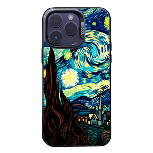 【BUY 4 ONLY PAY FOR 2】So Cool Case for iPhone with Unique Design, starry night Hard Back + Soft Frame with Independent Button Protective Case for iPhone -starry night 5