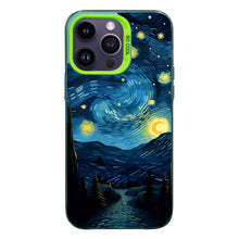 【BUY 4 ONLY PAY FOR 2】So Cool Case for iPhone with Unique Design, starry night Hard Back + Soft Frame with Independent Button Protective Case for iPhone -starry night 6