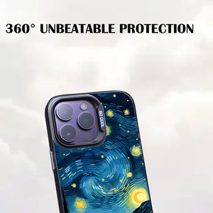 【BUY 4 ONLY PAY FOR 2】So Cool Case for iPhone with Unique Design, starry night Hard Back + Soft Frame with Independent Button Protective Case for iPhone -starry night 6