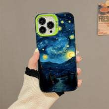 【BUY 4 ONLY PAY FOR 2】So Cool Case for iPhone with Unique Design, starry night Hard Back + Soft Frame with Independent Button Protective Case for iPhone -starry night 6