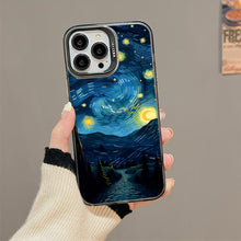 【BUY 4 ONLY PAY FOR 2】So Cool Case for iPhone with Unique Design, starry night Hard Back + Soft Frame with Independent Button Protective Case for iPhone -starry night 6