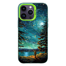 【BUY 4 ONLY PAY FOR 2】So Cool Case for iPhone with Unique Design, starry night Hard Back + Soft Frame with Independent Button Protective Case for iPhone -starry night of a man flying a kite2