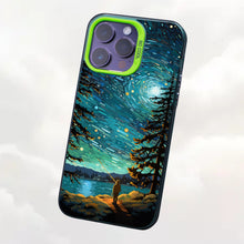 【BUY 4 ONLY PAY FOR 2】So Cool Case for iPhone with Unique Design, starry night Hard Back + Soft Frame with Independent Button Protective Case for iPhone -starry night of a man flying a kite2