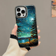 【BUY 4 ONLY PAY FOR 2】So Cool Case for iPhone with Unique Design, starry night Hard Back + Soft Frame with Independent Button Protective Case for iPhone -starry night of a man flying a kite2