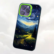 【BUY 4 ONLY PAY FOR 2】So Cool Case for iPhone with Unique Design, starry night Hard Back + Soft Frame with Independent Button Protective Case for iPhone -starry night