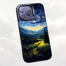 【BUY 4 ONLY PAY FOR 2】So Cool Case for iPhone with Unique Design, starry night Hard Back + Soft Frame with Independent Button Protective Case for iPhone -starry night