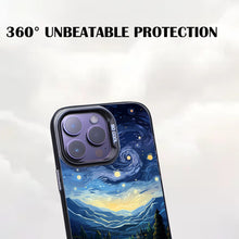 【BUY 4 ONLY PAY FOR 2】So Cool Case for iPhone with Unique Design, starry night Hard Back + Soft Frame with Independent Button Protective Case for iPhone -starry night