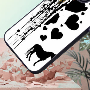 【BUY 4 ONLY PAY FOR 2】So Cool Case for iPhone with Unique Design, Hard Back + Soft Frame with Independent Button Protective Case for iPhone - a cow with black spots