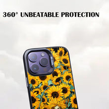 【BUY 4 ONLY PAY FOR 2】So Cool Case for iPhone with Unique Design, starry night Hard Back + Soft Frame with Independent Button Protective Case for iPhone -sunflowers girl in a cup comic art